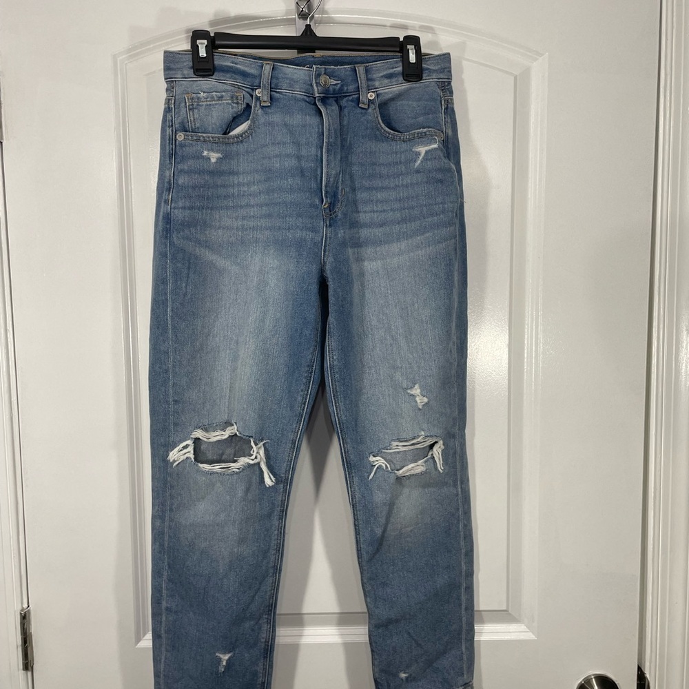 American Eagle Womens Distressed Blue Jeans (Inseam 26)Size 6 Short CB-H